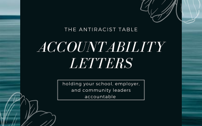 Holding your School, Employer/Organization, and Community Leaders Accountable Letters