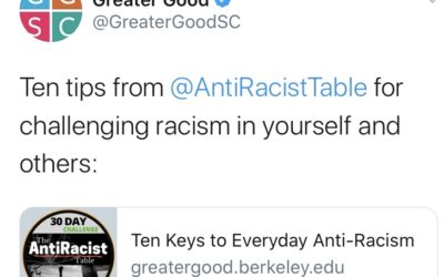 The AntiRacist Table on The Greater Good Science Center at UC Berkeley